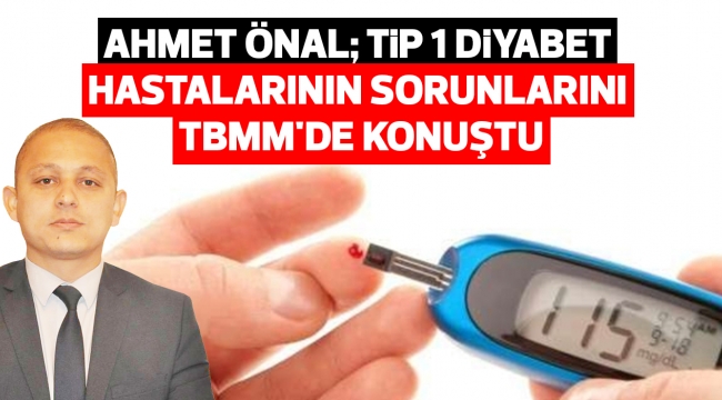 Ahmet Önal; Tip 1 Diyabet Hastalarının Sorunlarını TBMM'de Konuştu