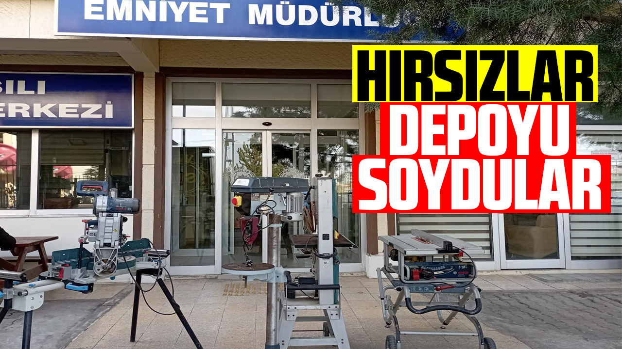 Kırıkkale'de hırsızlar depoyu soydular