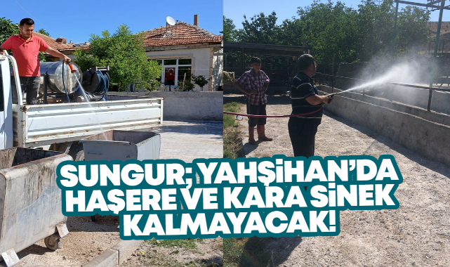 Sungur; Yahşihan'da haşere ve kara sinek kalmayacak!