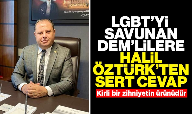 LGBT'yi savunan DEM'lilere Halil Öztürk'ten sert cevap