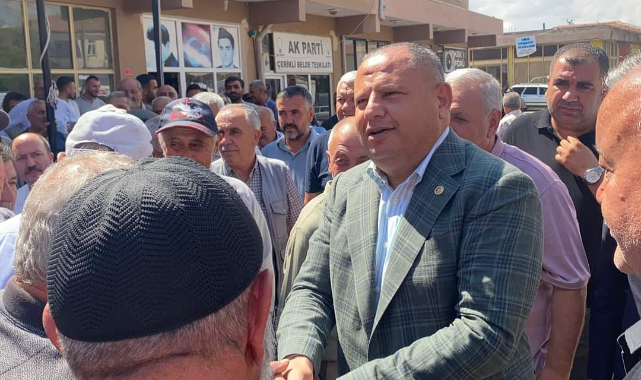 Milletvekili Halil Öztürk, Çerikli'de coşkulu şekilde karşılandı
