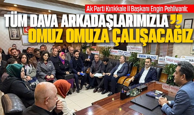 AK Parti İl Başkanı Pehlivanlı: "Tüm dava arkadaşlarımızla omuz omuza çalışacağız"