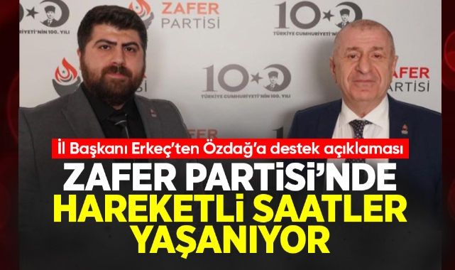 Zafer Partisi Kırıkkale İl Başkanı Erkeç'ten Ümit Özdağ'a destek