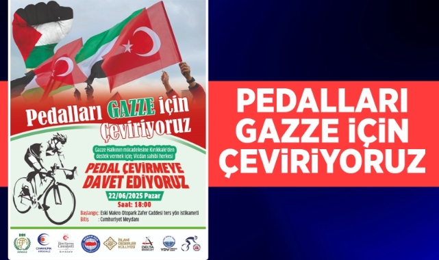 Pedalları Gazze için çeviriyoruz 