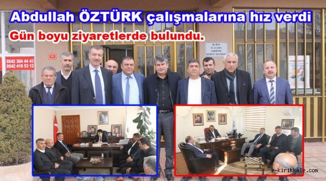 Abdullah ÖZTÜRK Çalışmalarına Hız Verdi.