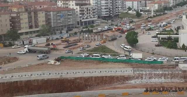 Çok katlı kavşak hızla devam ediyor