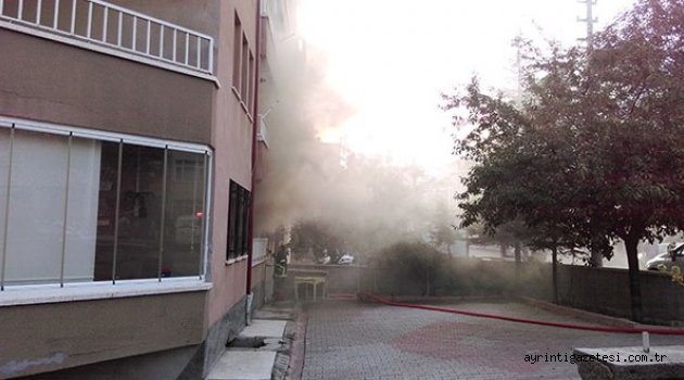 Elektrik kontağından yangın çıktı