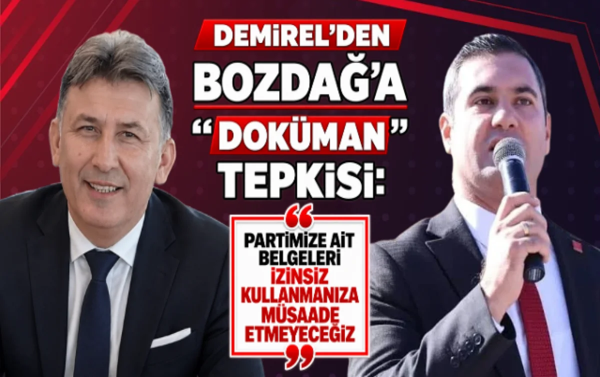 CHP Kırıkkale İl Başkanı Demirel’den Bozdağ’a Sert Tepki: “Dokümanları İzinsiz Kullanmanıza Müsaade Etmeyeceğiz”