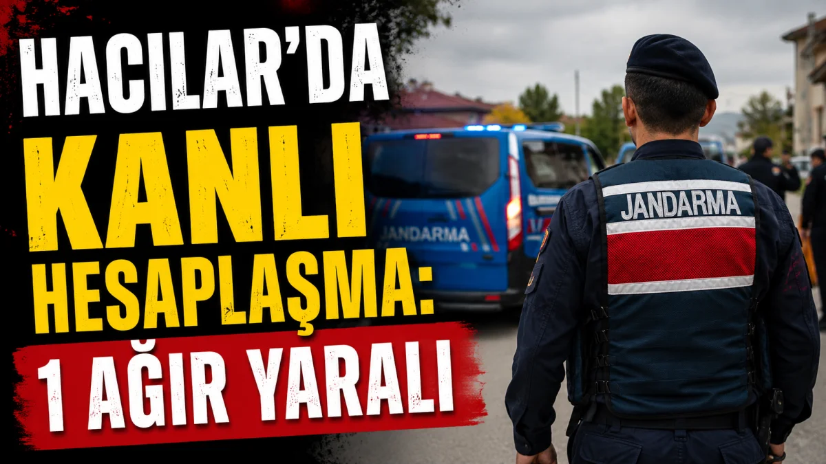 Hacılar’da Kanlı Hesaplaşma: 1 Ağır Yaralı