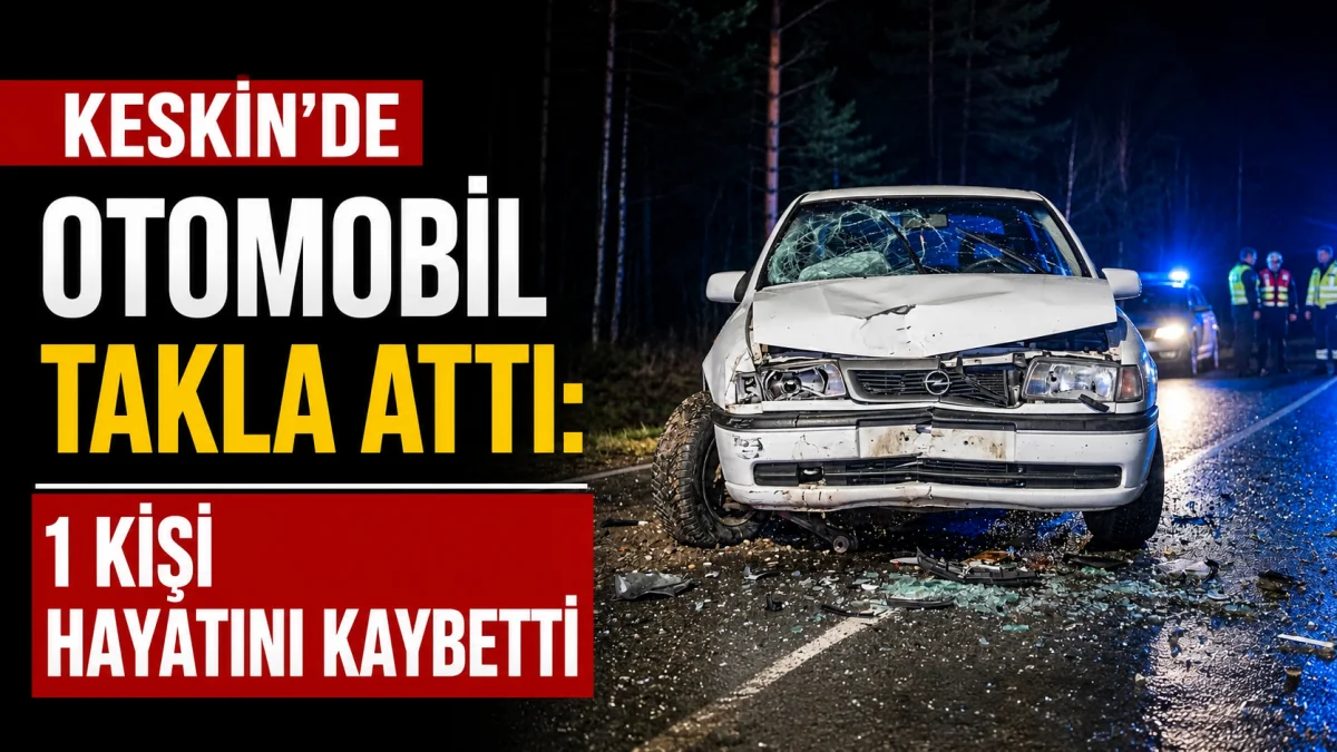 Keskin’de Otomobil Takla Attı: 1 Kişi Hayatını Kaybetti