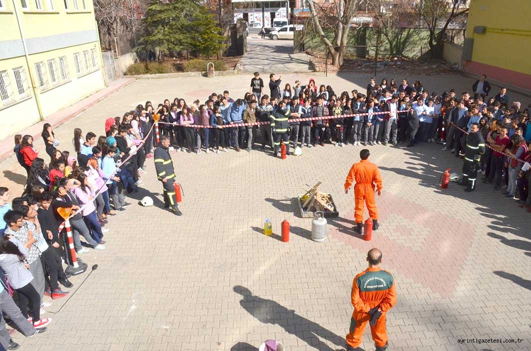 İtfaiye’den Okullarda tatbikat