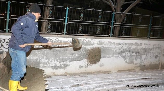 Kar yağışına anında müdahale