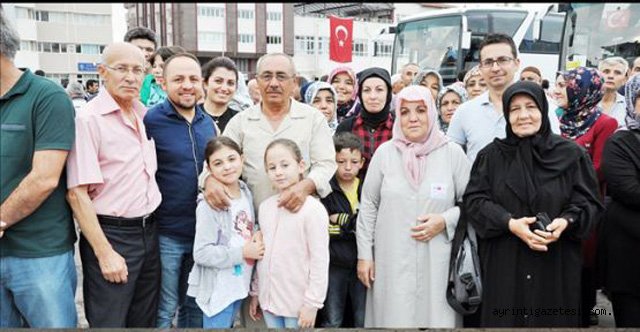 Kutsal topraklara uğurlandılar