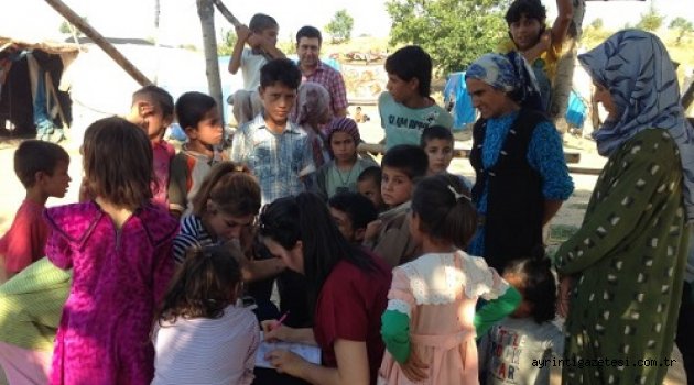 Mevsimlik işçilere diş muayenesi yapıldı