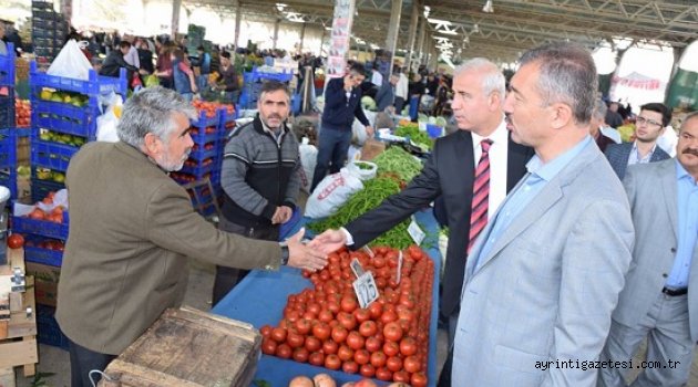 Pazarcı esnafının sorunun dinleriler