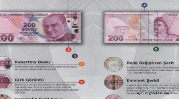 Piyasada sahte 200 lira paniği!