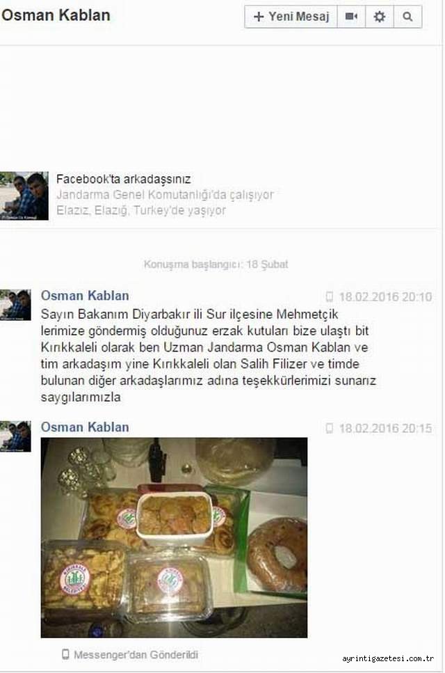 Şehidimizin mesajı duygulandırdı