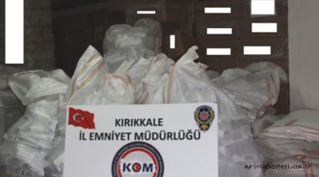 Yılın ilk operasyonu 72 bin paket sigara ele geçirildi